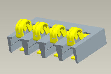 Konektor Klip Baterai 3,0mm SMT Type 3000 Cycles Life Test
