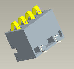 Pitch 2.5mm Konektor Baterai Tipe SMT H=6.7mm 4Pin Dengan Pasak