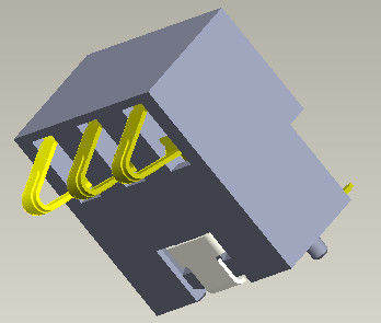 Pitch 2.5mm Konektor Baterai Konektor Baterai 4 Pin H=5.4-7.0mm
