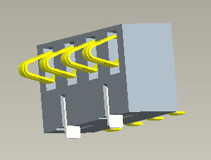 Pitch 2.5mm Konektor Baterai Konektor Baterai 4 Pin H=5.4-7.0mm
