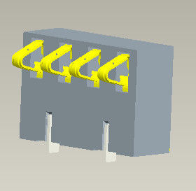 Pitch 2.5mm Konektor Baterai Konektor Baterai 4 Pin H=5.4-7.0mm
