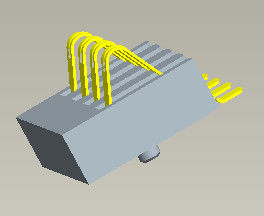 Konektor Pengisi Daya Baterai Pitch 2.5mm H Baterai 3.0mm Konektor 4 Pin Tipe SMT