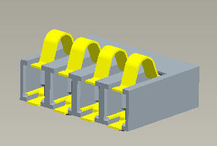 Di dalam Welding Battery Connector Pitch 2.5mm 2.0AMP Sertifikat SGS
