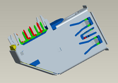 Konektor Output Input Berkecepatan Tinggi Konektor Usb 3.0 Tipe A Tipe Dip 90°