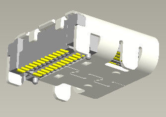 Konektor 24 PIN Tipe C Usb 3.1 Female Right Angle 90° Double SMT