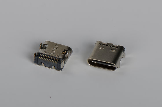 Konektor 24 PIN Tipe C Usb 3.1 Female Right Angle 90° Double SMT