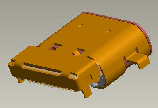 Konektor Input Output 8,65 mm USB 3.1 C Tipe Sinking-Board 5 Amp