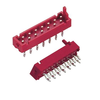 1.27mm * 1.5mm IDC Header Connector Pcb Receptacle Connector Cocok dengan Jenis Dip Pria