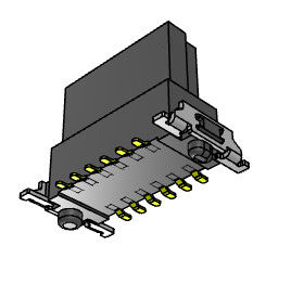 1.27mm Board To Board Floating Connectors Tipe SMT Vertikal 180