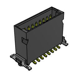 H 9.85mm High Speed ​​Board To Board Connector 1.27mm SGS bersertifikat