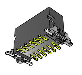 Seri 6.70mm High Speed ​​Board To Board Connectors Vertikal 180°