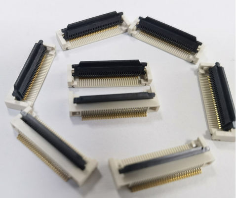 Pitch 0.5mm Fpc Konektor 4 Pin Untuk 68 Pin Sudut Kanan 90° Mudah Pada Smt Tipe H 2.55mm