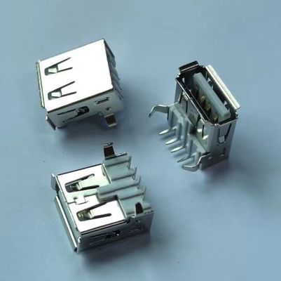 USB 2.0 Jenis Konektor Wanita Sudut Kanan Jenis Dip